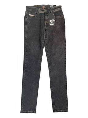 Diesel Super Skinny Slandy Black Jeans sz 28x32 NWT